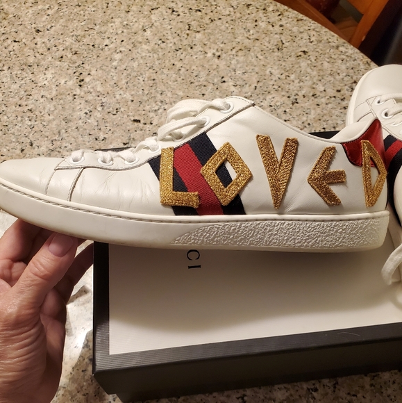 gucci loved tennis shoes